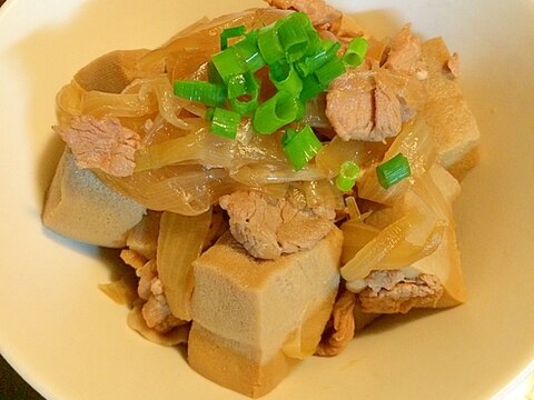 玉ねぎと高野豆腐の煮物